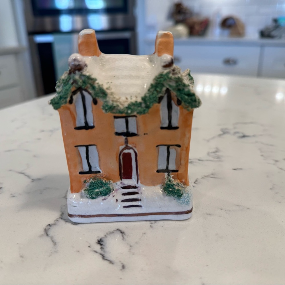 Antique Staffordshire Coin Bank